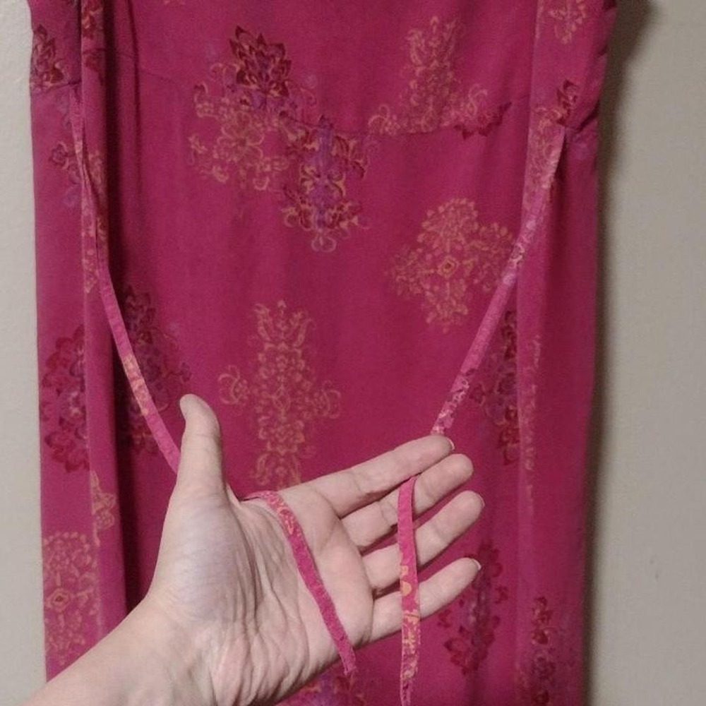 Silk maxi dress size‎ large - Picture 3 of 7